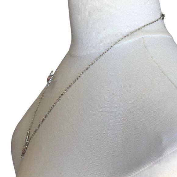 Magical Peach Pink Turquoise Star Glitter Unicorn Necklace And Post Earrings - Picture 13 of 14